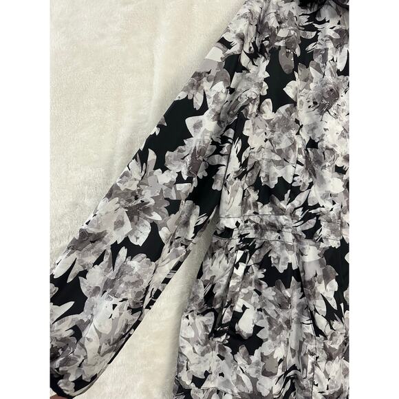 Isaac Mizrahi Windbreaker Jacket XL Lightweight Gray Black - Picture 5 of 8